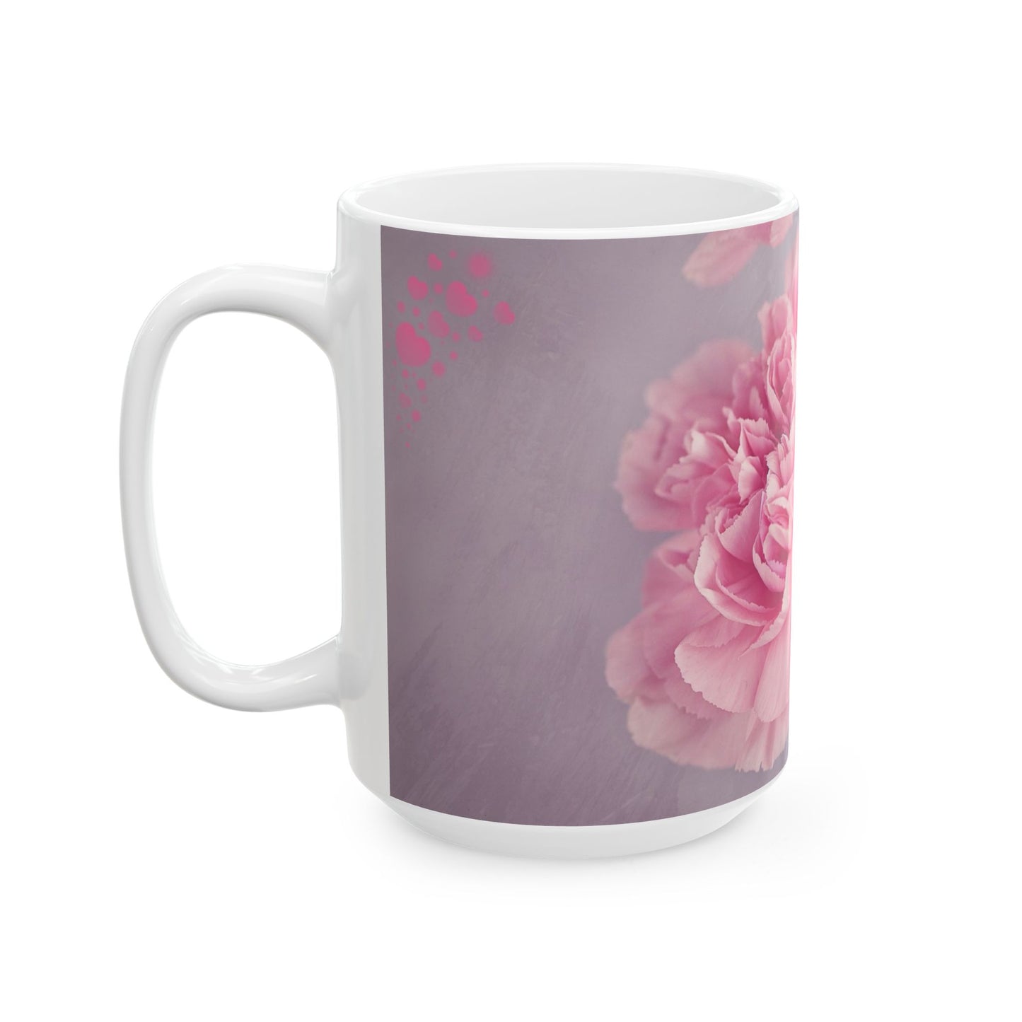 Elegant Floral Ceramic Mug - Perfect Gift for Her, Mother's Day, Coffee Lover, Home Décor, Inspirational Drinkware