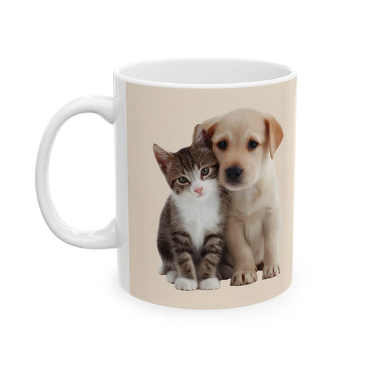Cute Animal Lover Ceramic Mug - Dog & Cat Illustrations, Perfect Gift for Pet Owners, Coffee Mug, Animal Lover Gift, Cat Mug, Dog [...]