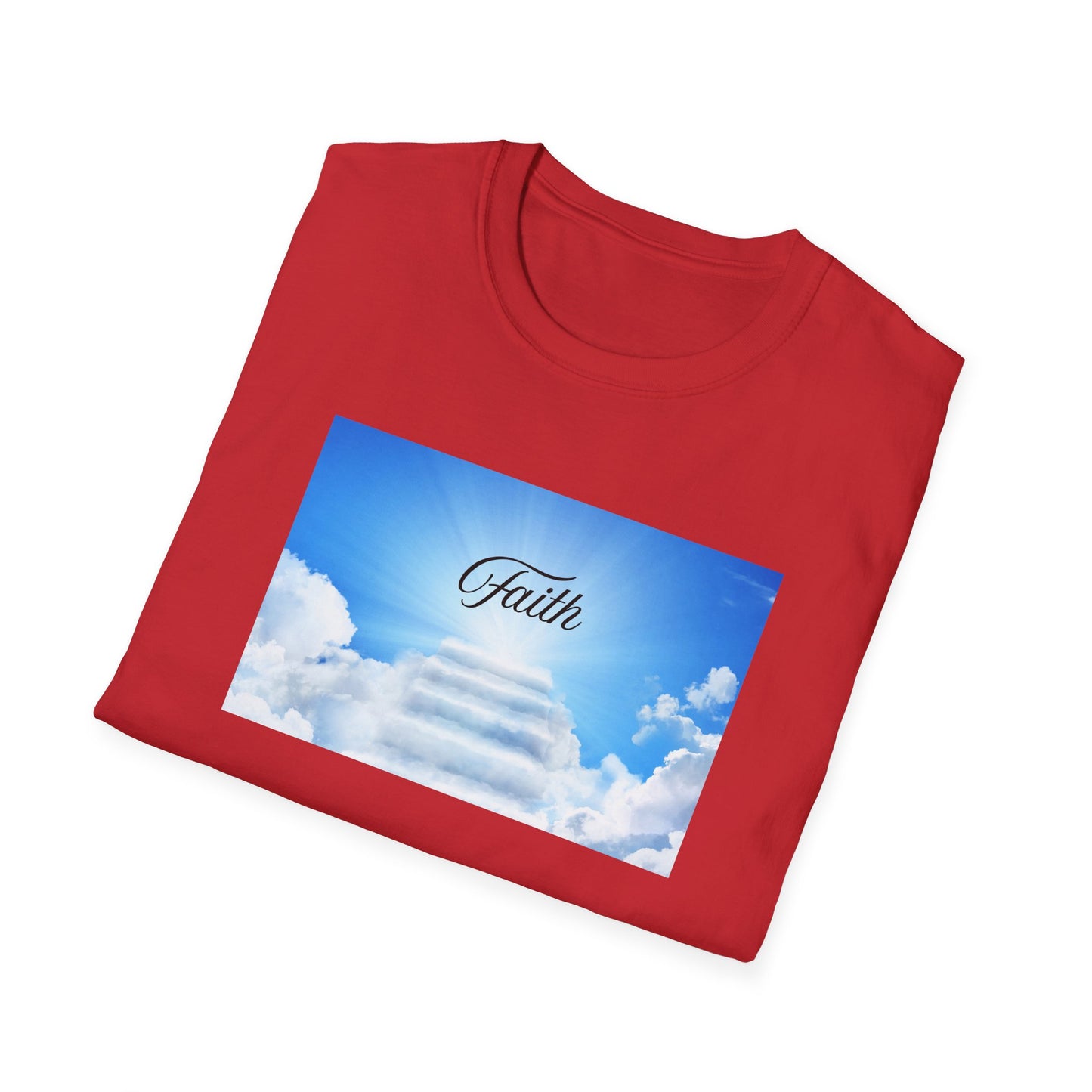 Faith-Inspired Softstyle T-Shirt, Inspirational Tee, Casual Wear, Gift for Believers, Spiritual Apparel, Everyday Comfort