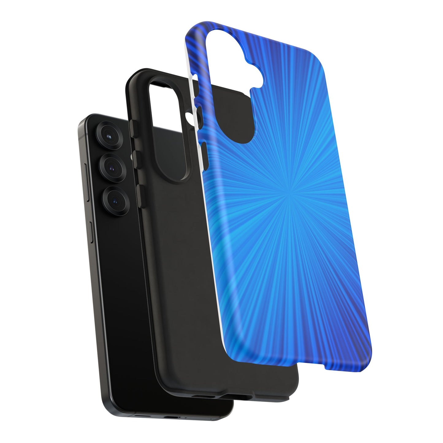 Tough Cases, Beautiful Blue Starburst Design