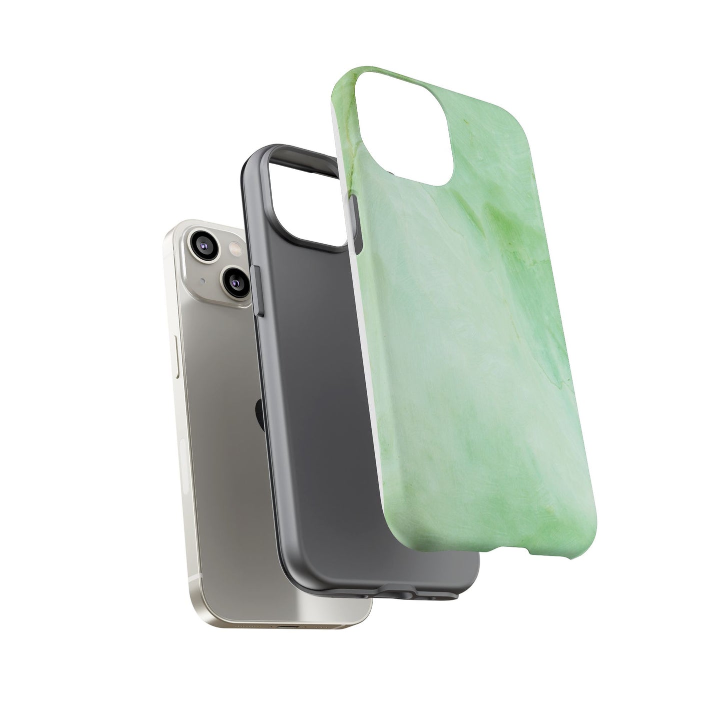 Tough Cases, Beautiful Green Marble Design