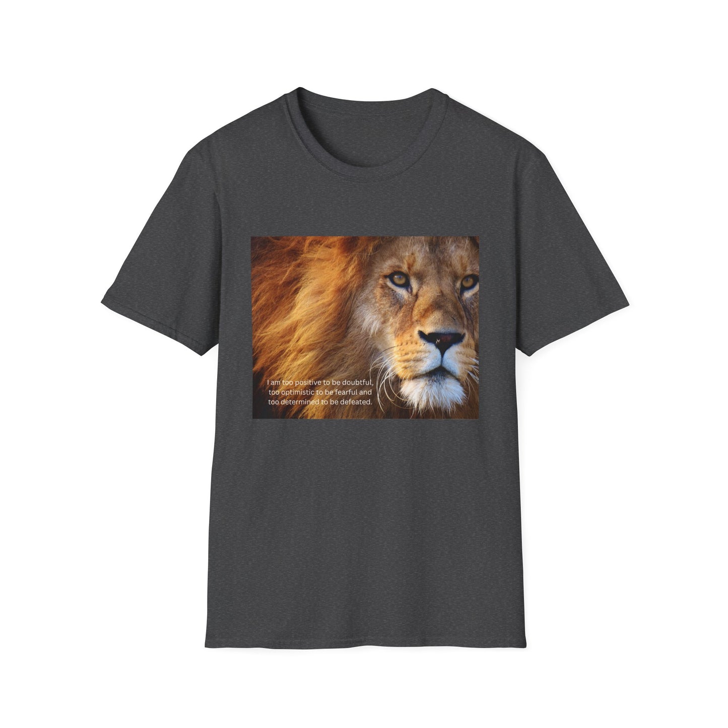 Lion's Roar Softstyle T-Shirt | Wildlife Lover Gift, Nature Tee, Animal Lover Shirt, Eco-Friendly Apparel, Front Design Export