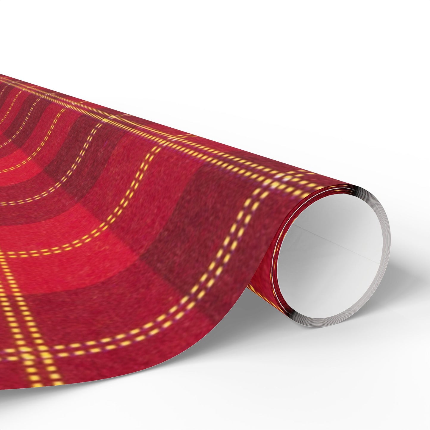 Red Buffalo Plaid Wrapping Paper Roll — Festive Christmas Gift Wrap