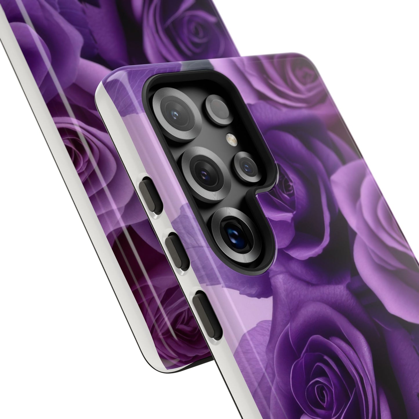 Tough Cases, Beautiful Purple Floral Design