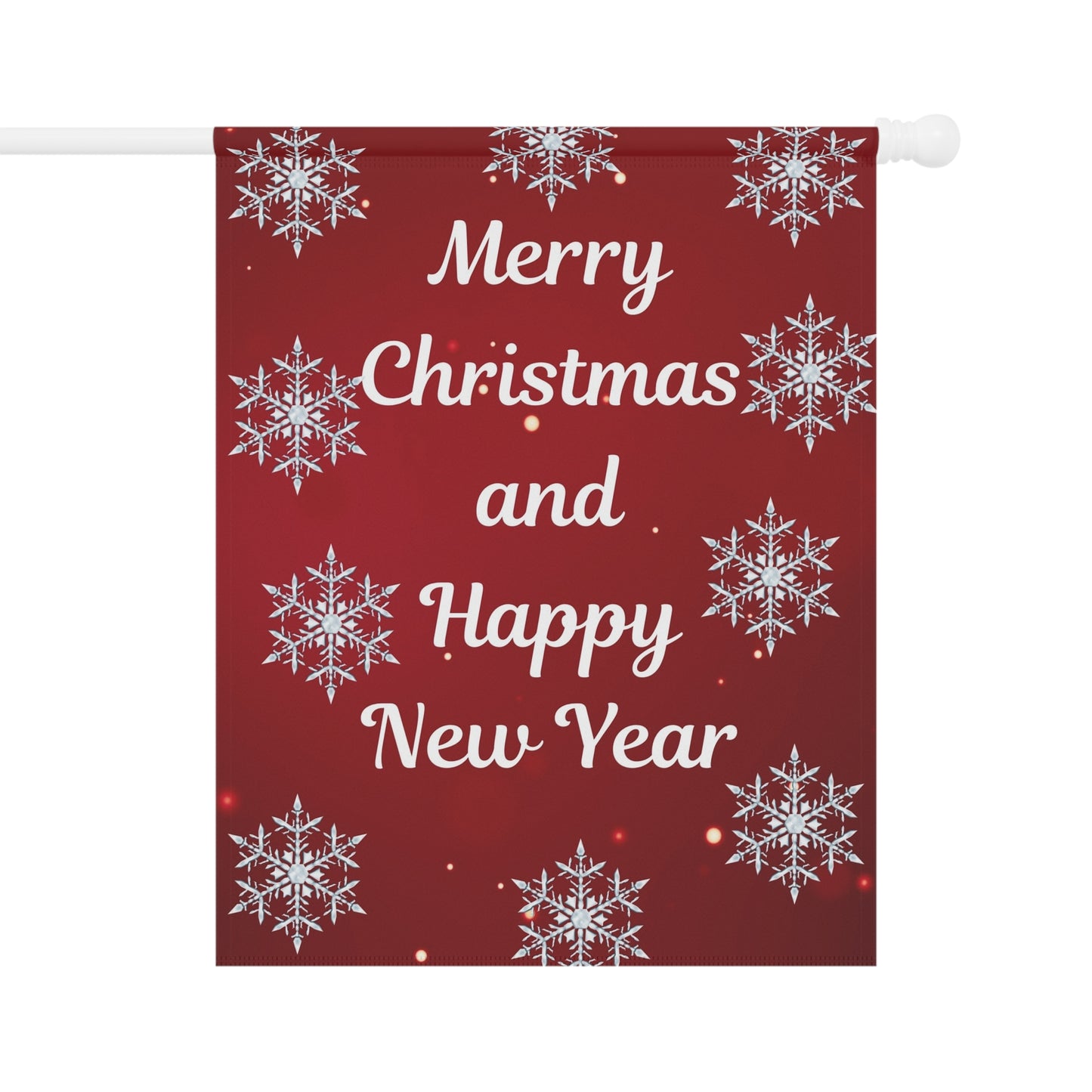 Merry Christmas and Happy New Year Garden Flag