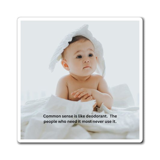 Funny Baby Quote Magnet, Cute Refrigerator Decor, Humorous Gift for Parents, Baby Shower Gift, Parenting Humor