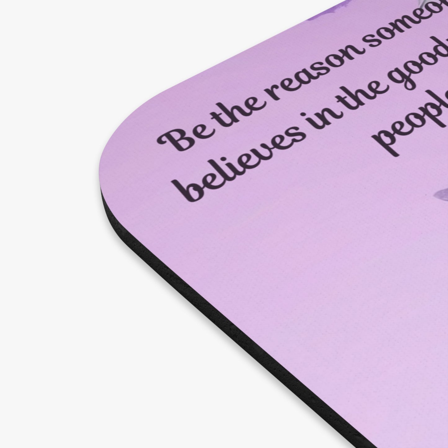 Floral Inspirational Mouse Pad, Purple Roses Desk Accessory, Gift for Her, Motivational Office Decor, Home Office Essentials