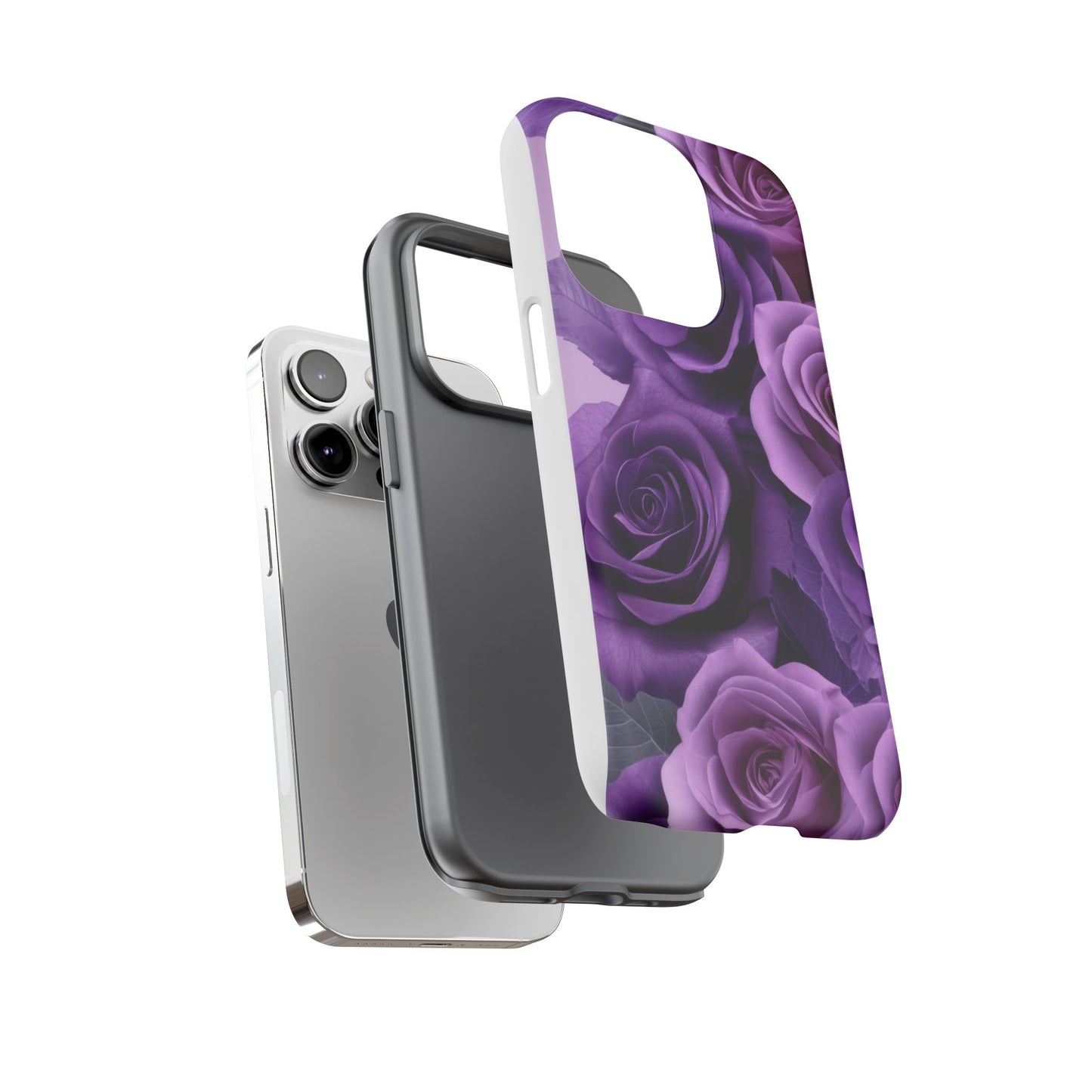 Tough Cases, Beautiful Purple Floral Design