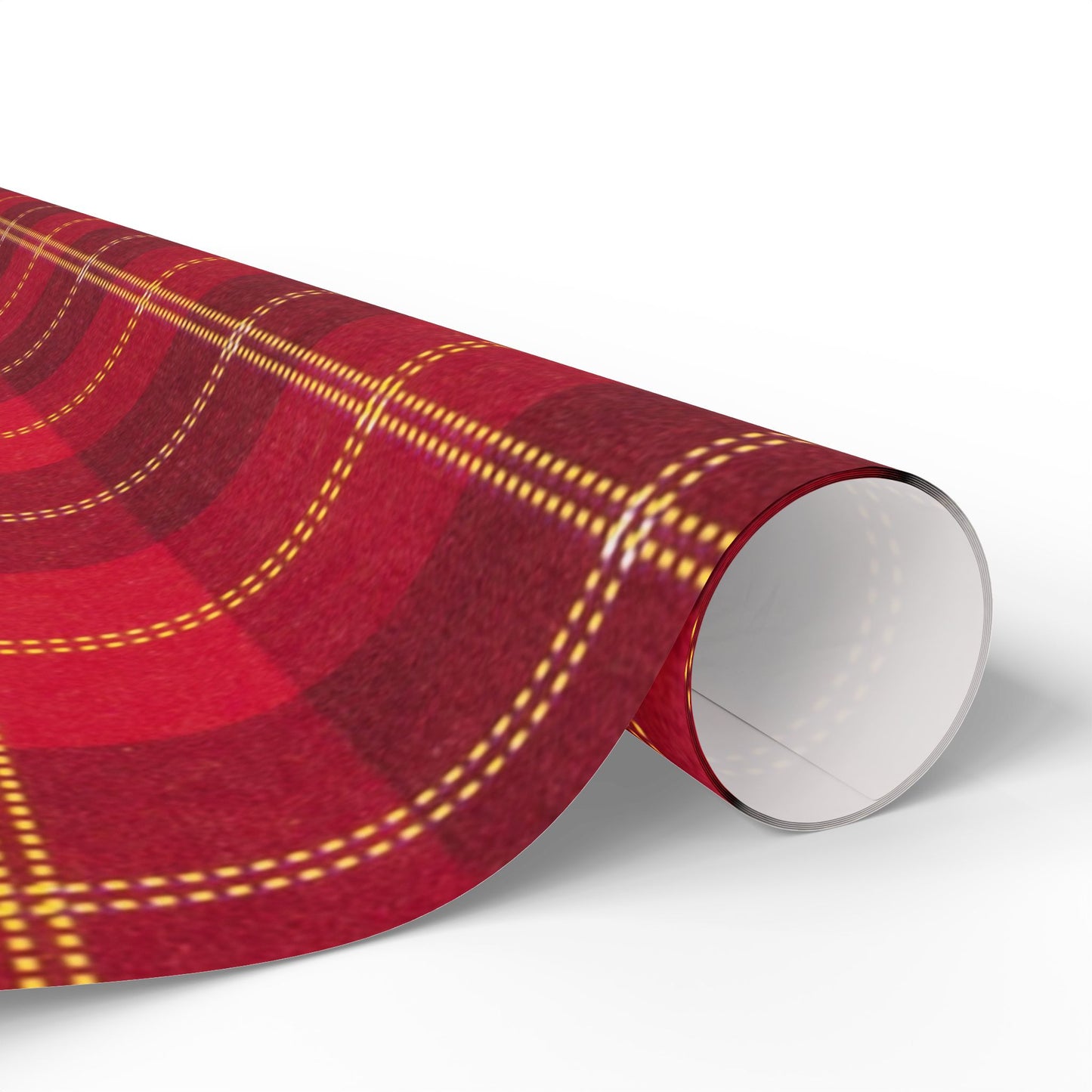 Red Buffalo Plaid Wrapping Paper Roll — Festive Christmas Gift Wrap