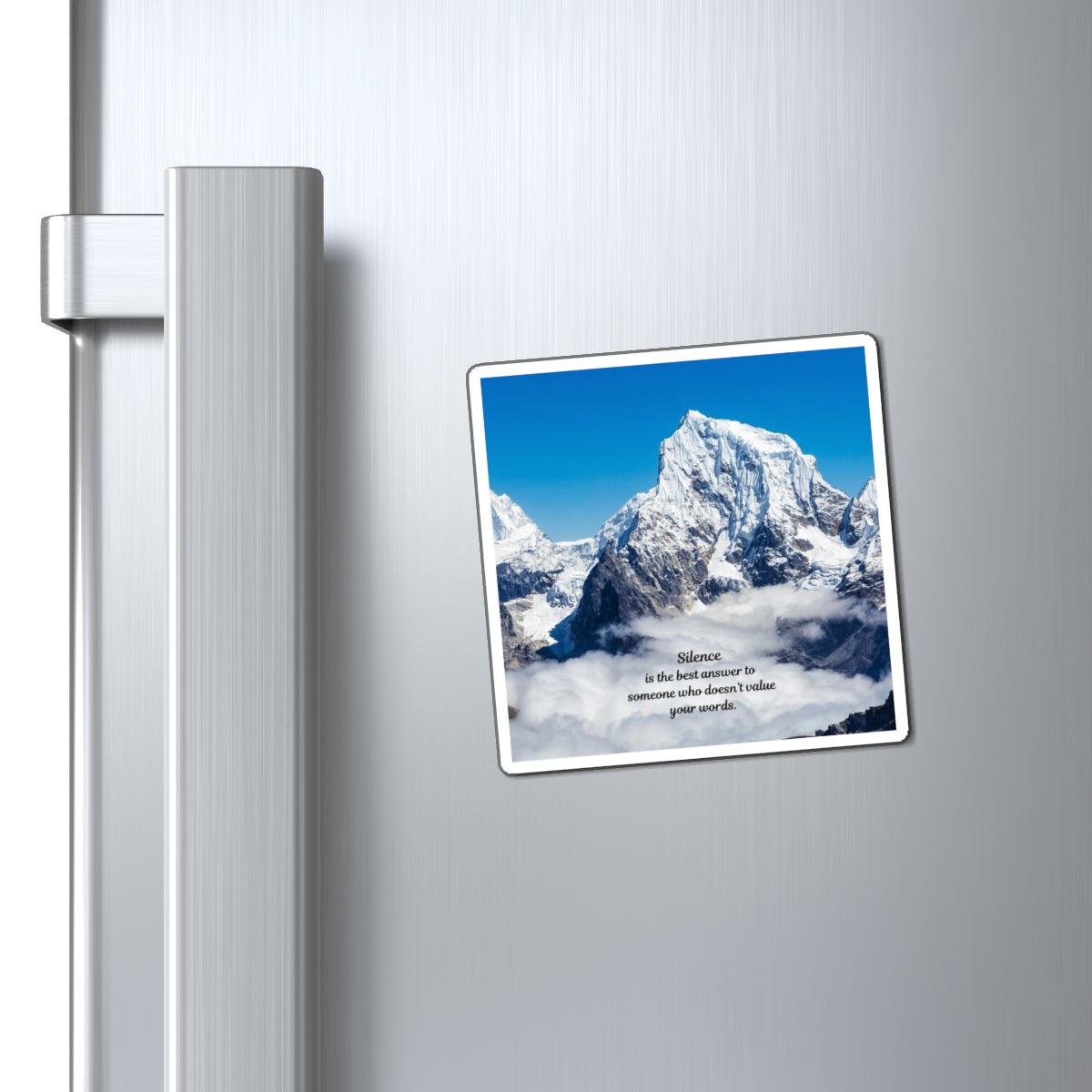 Inspirational Mountain Quote Magnet, Nature Lover Gift, Home Decor, Motivational Fridge Magnet, Unique Gift Idea