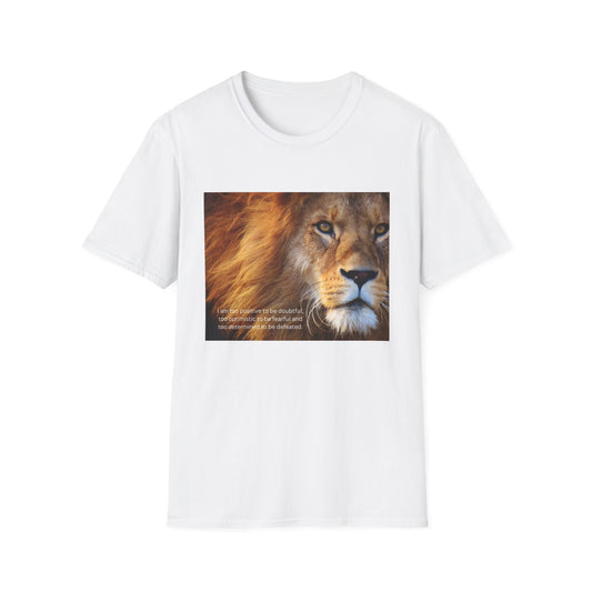 Lion's Roar Softstyle T-Shirt | Wildlife Lover Gift, Nature Tee, Animal Lover Shirt, Eco-Friendly Apparel, Front Design Export