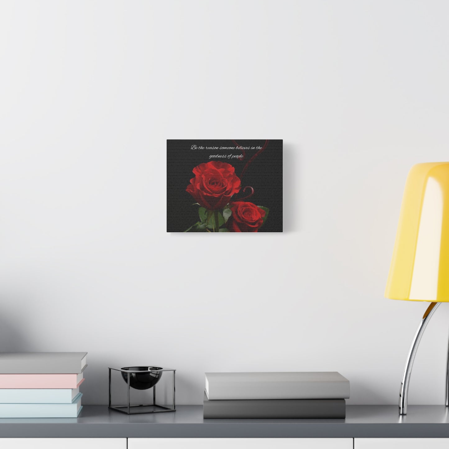 Elegant Rose Canvas Wall Art, Inspirational Decor, Gift for Home, Motivational Art, Floral Wall Decor, Romantic Gift