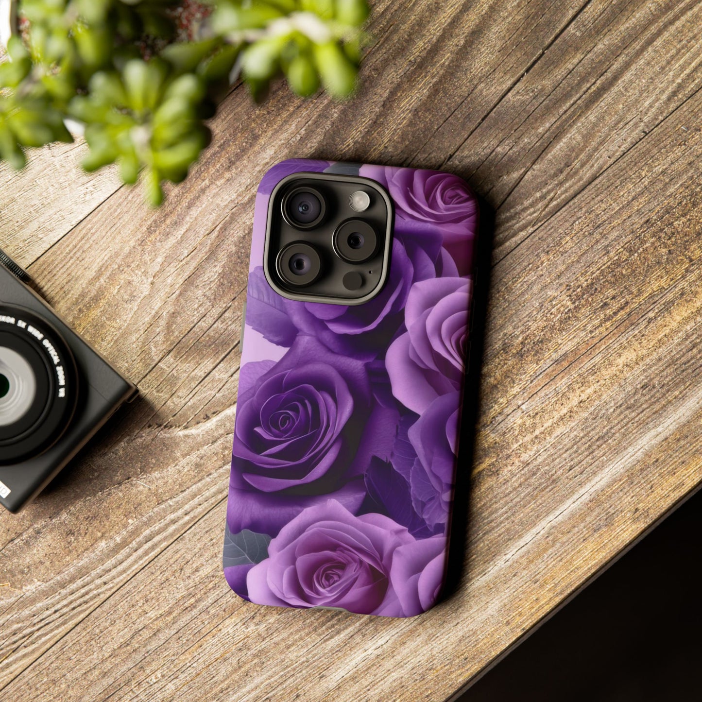 Tough Cases, Beautiful Purple Floral Design