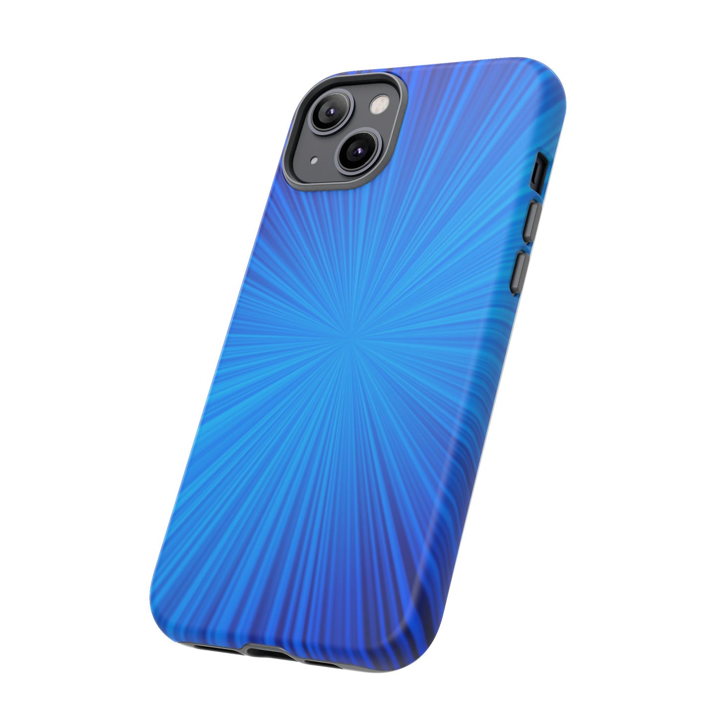 Tough Cases, Beautiful Blue Starburst Design