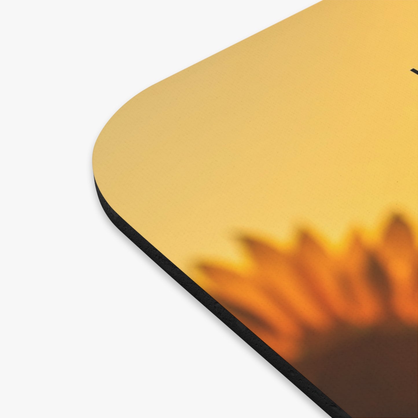 Inspirational Sunflower Mouse Pad — "Love the People Who Treat You Right" Motivational Desk Mat