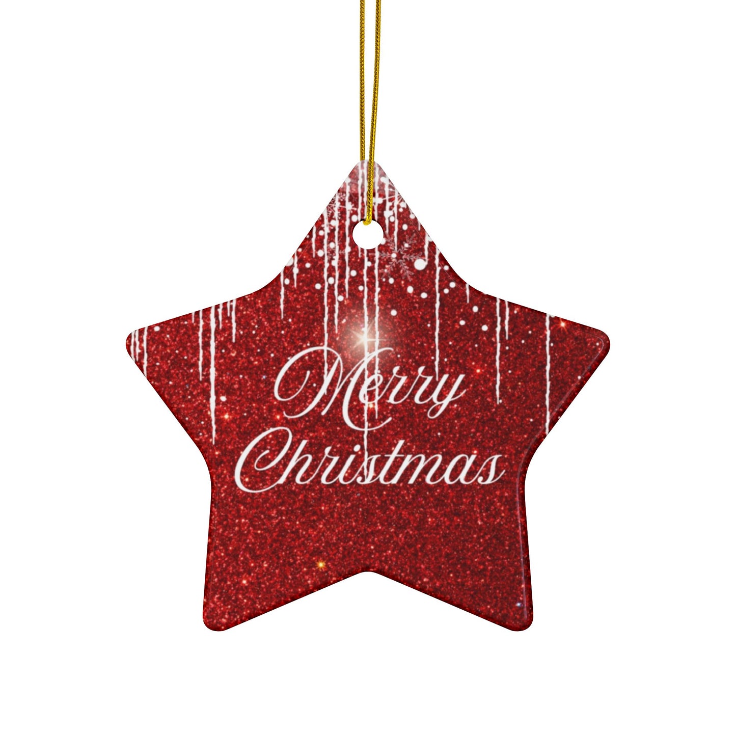 Christmas Decorative Ceramic Ornaments, Holiday Decorations, Double-Sided, Merry Christmas, Festive Decor, Gift Ornaments
