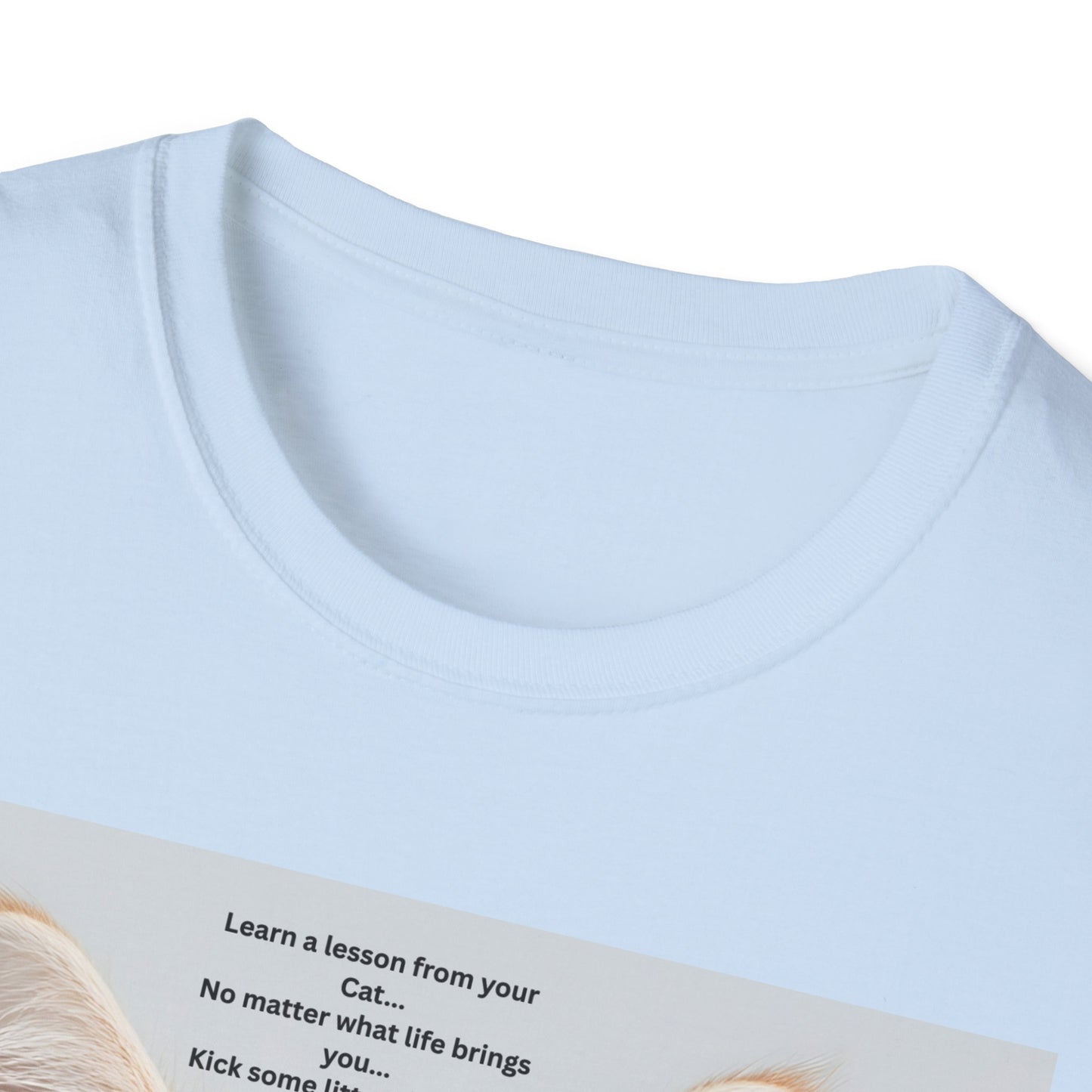 Cat Lover T‑Shirt — Cute Ginger Kitten Photo with Sweet Quote