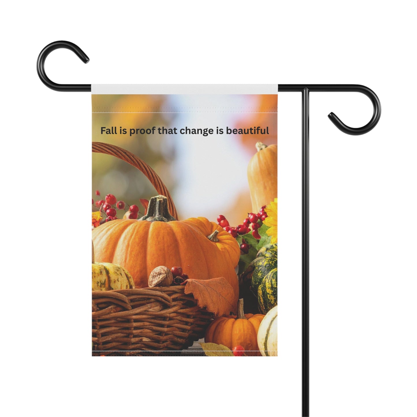 Autumn Garden Banner - Fall Decor, Seasonal Welcome Sign, Outdoor Home Decoration, Thanksgiving Yard Art, Customized Garden Flag