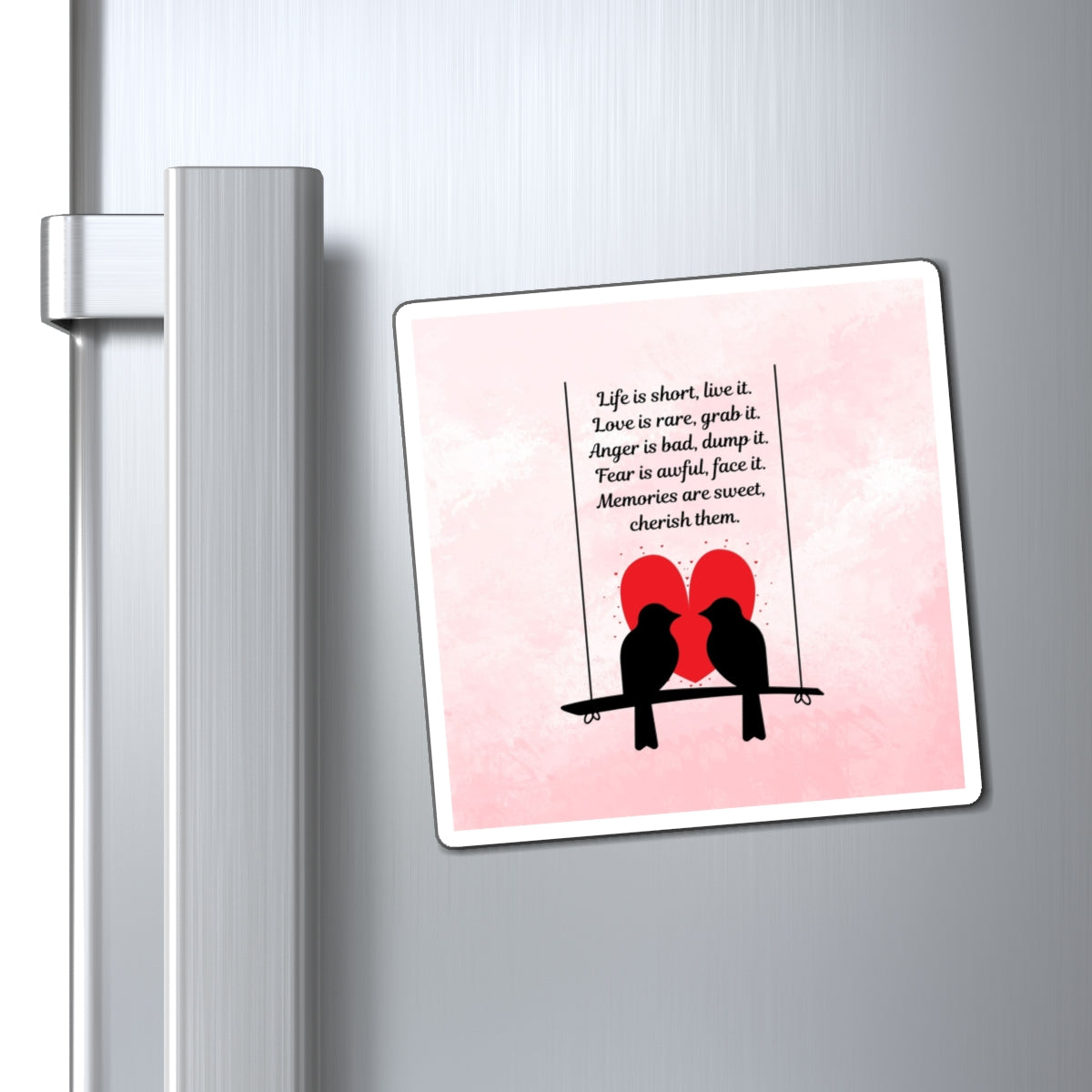Inspirational Love Magnet, Sweet Couple Magnet, Positive Affirmation Decor, Gift for Couples, Wall Art Magnet, Romantic Home Decor