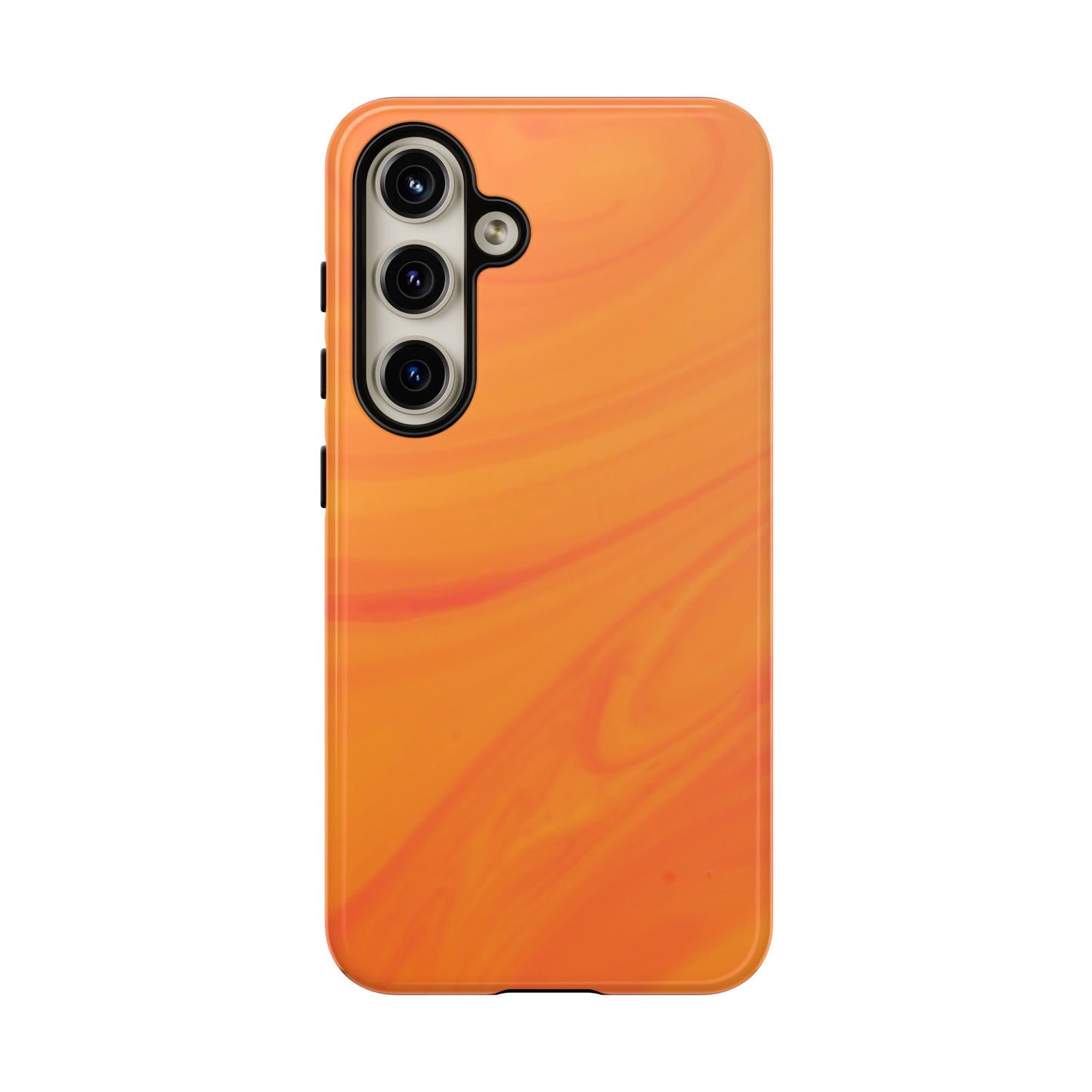 Tough Cases, Beautiful Orange Marble Design