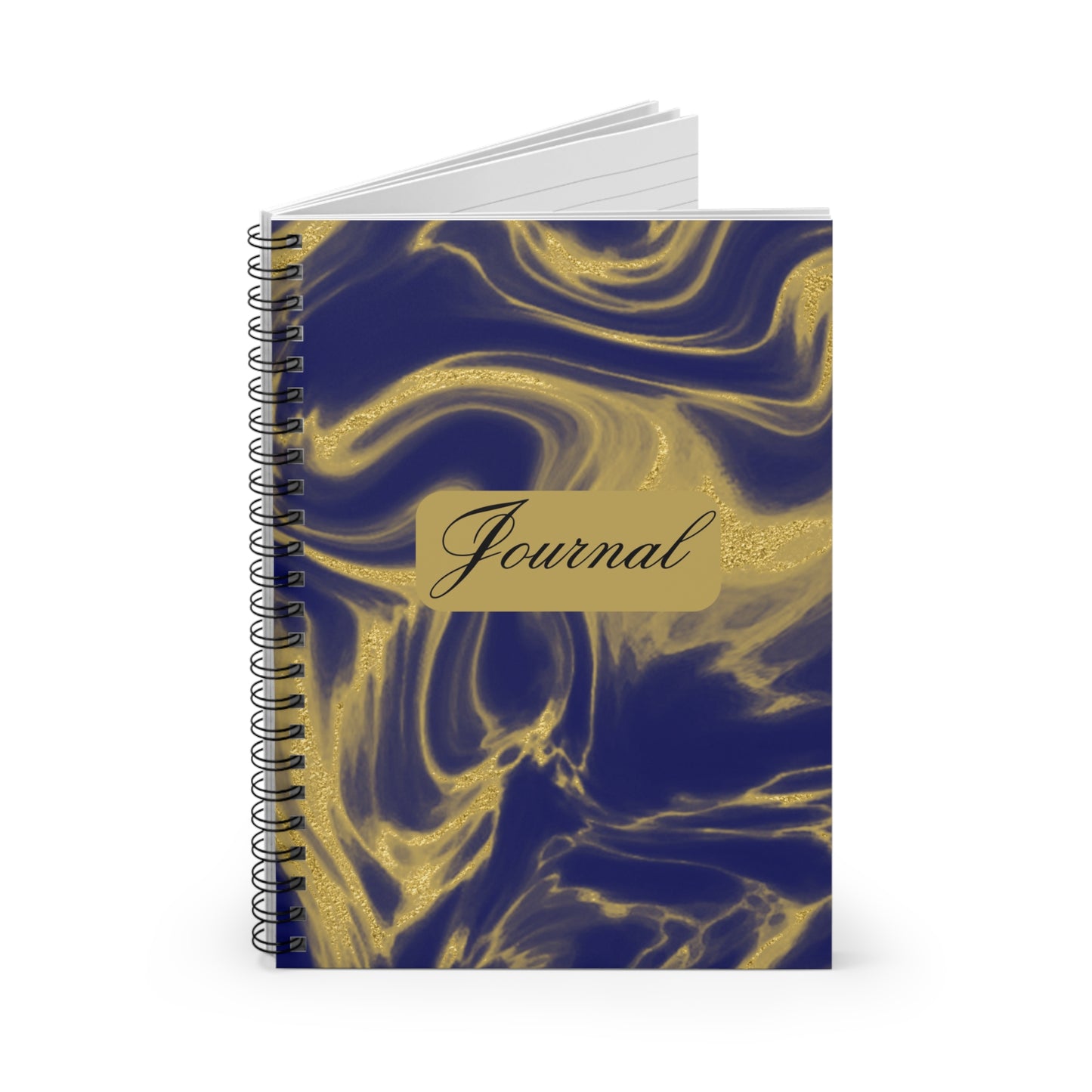 Elegant Marble Spiral Notebook, Ruled Line Journal for Writers, Golden Swirl Aesthetic, Gift for Students, Daily Planner, Notepad, [...]