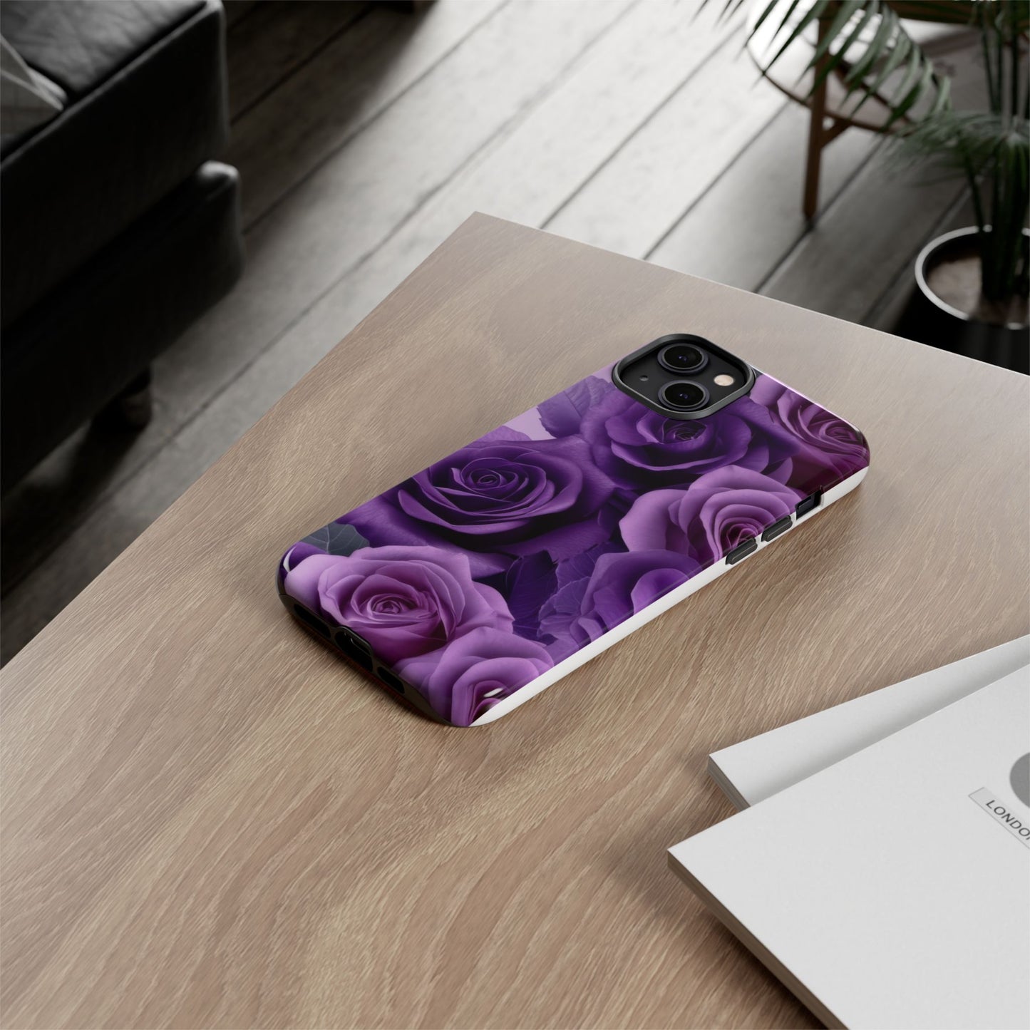 Tough Cases, Beautiful Purple Floral Design