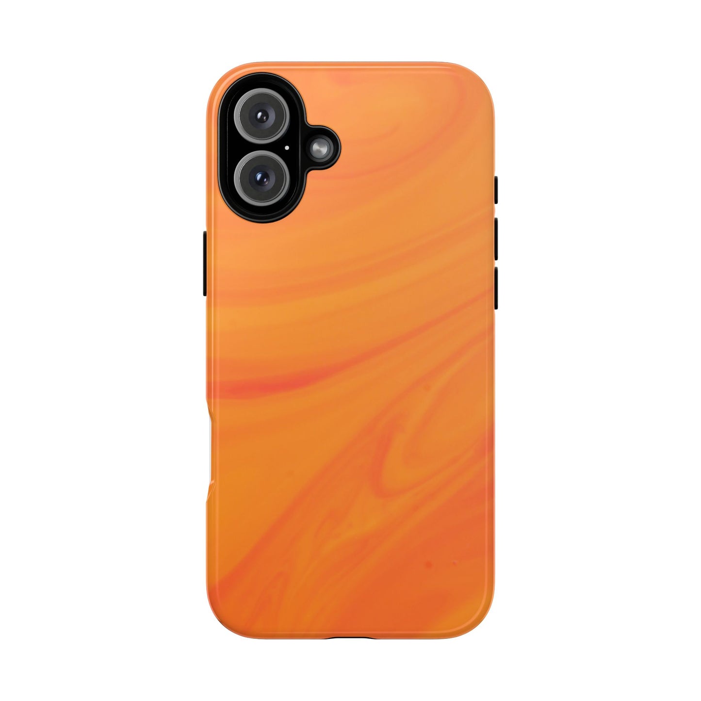 Tough Cases, Beautiful Orange Marble Design