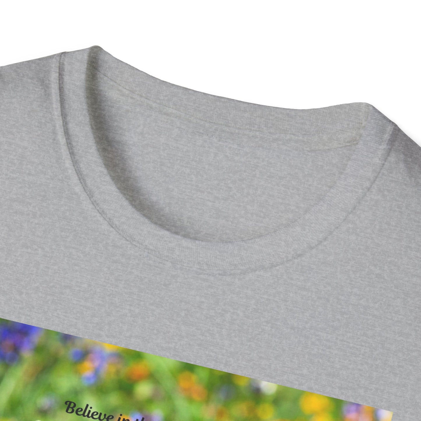 Vibrant Floral Butterfly T-Shirt - Nature Lover Gift, Spring Fashion, Eco-Friendly Apparel, Outdoor Wear, Garden Party Outfit