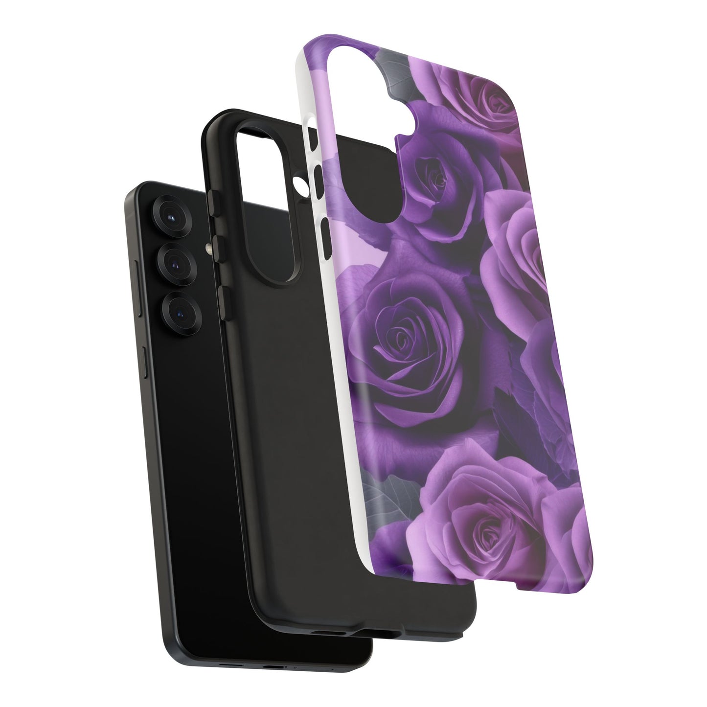 Tough Cases, Beautiful Purple Floral Design