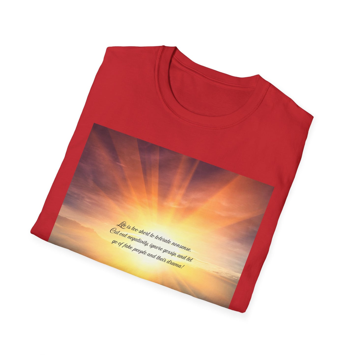 Inspirational Sunray T-Shirt, Motivational Tee, God’s Love Design, Softstyle T-Shirt, Everyday Wear, Gift for All Occasions