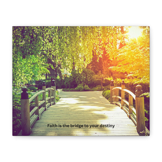 Inspirational Canvas Wall Art, Faith Is the Bridge to Your Destiny, Home Decor, Motivational Art, Living Room Decoration, Gift Idea