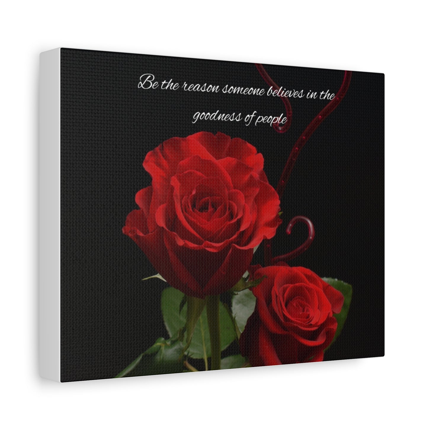 Elegant Rose Canvas Wall Art, Inspirational Decor, Gift for Home, Motivational Art, Floral Wall Decor, Romantic Gift