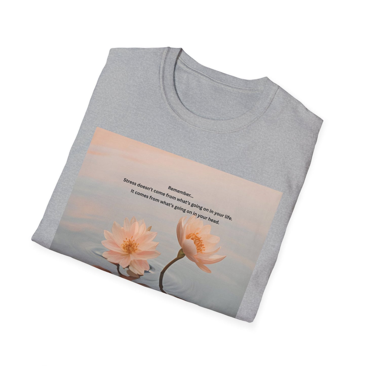 Calm Reflection T‑Shirt — 'Sometimes it takes a season' Floral Inspirational Tee