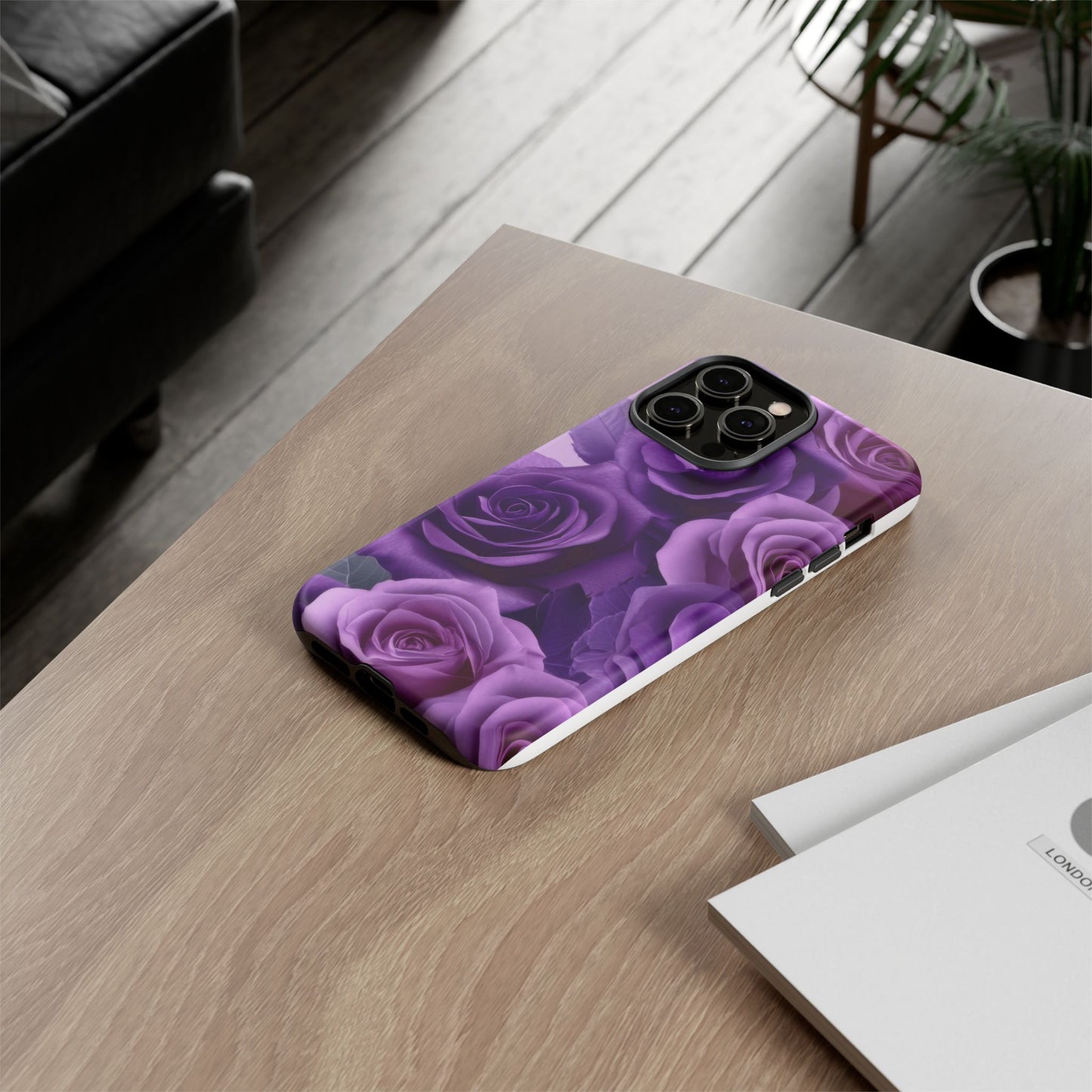Tough Cases, Beautiful Purple Floral Design