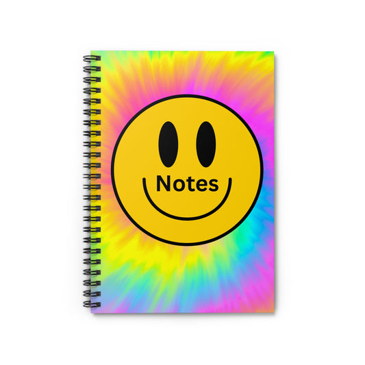 Colorful Smileys Spiral Notebook - Perfect for Notes, Journals, School Supplies, Gift Ideas, Motivational Stationery