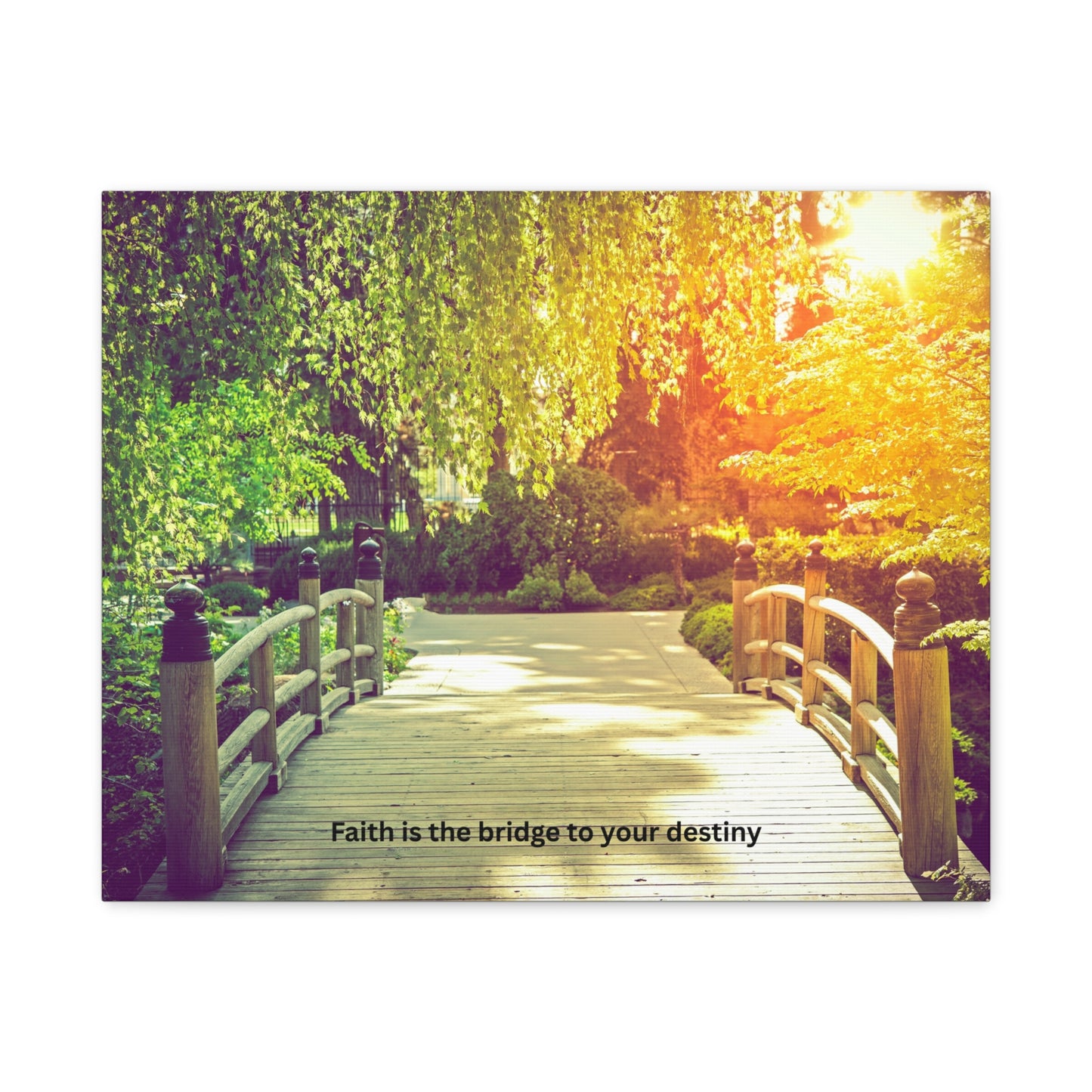 Inspirational Canvas Wall Art, Faith Is the Bridge to Your Destiny, Home Decor, Motivational Art, Living Room Decoration, Gift Idea