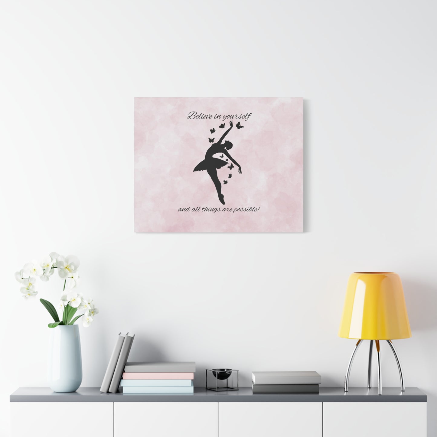 Ballet Inspiration Canvas Print, Motivational Dance Wall Art, Home Decor, Gift for Dancers, Inspirational Art
