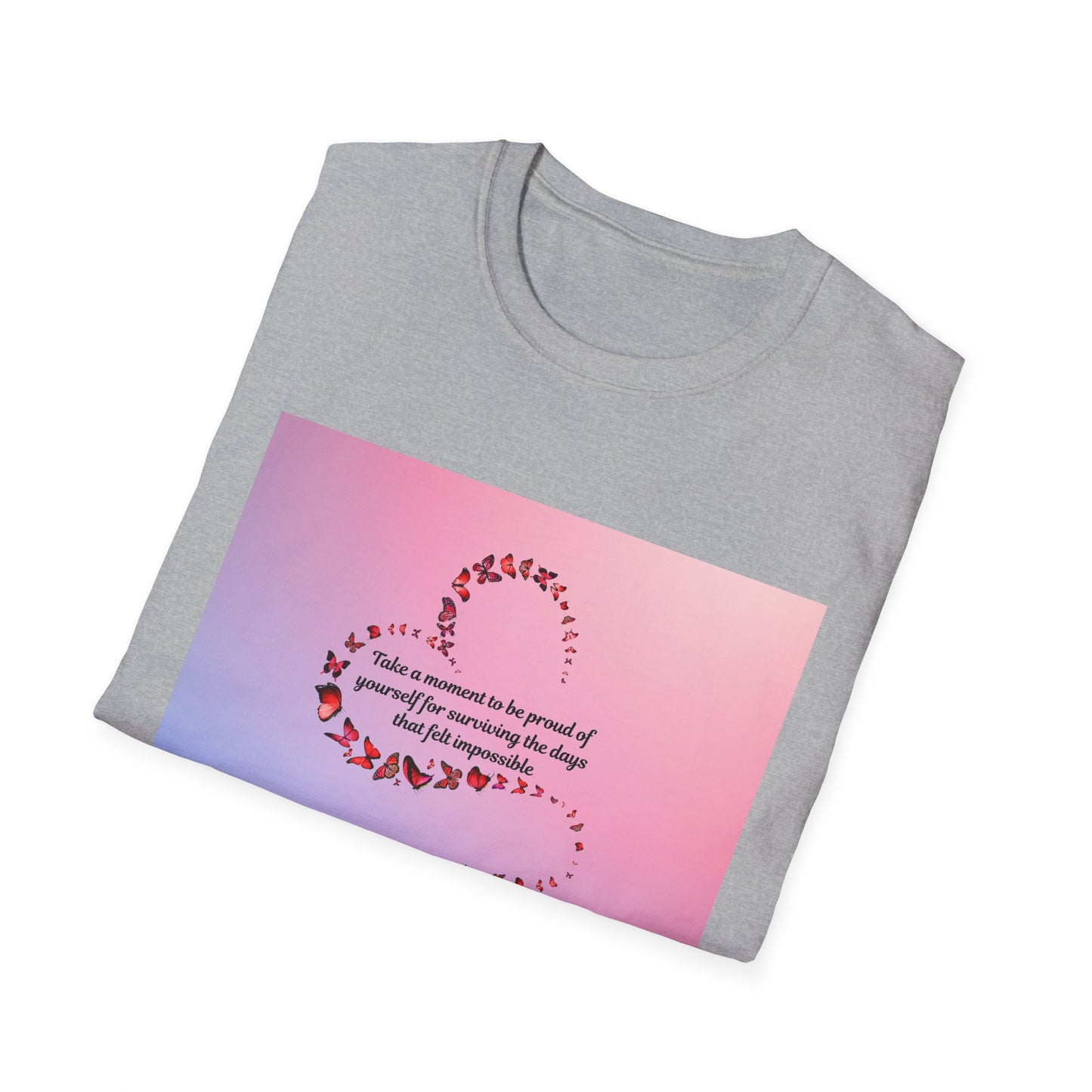 Inspirational Quote T-Shirt, Floral Design Tee, Gift for Her, Motivational Apparel, Birthday Gift, Positive Vibes Shirt,  Fashion