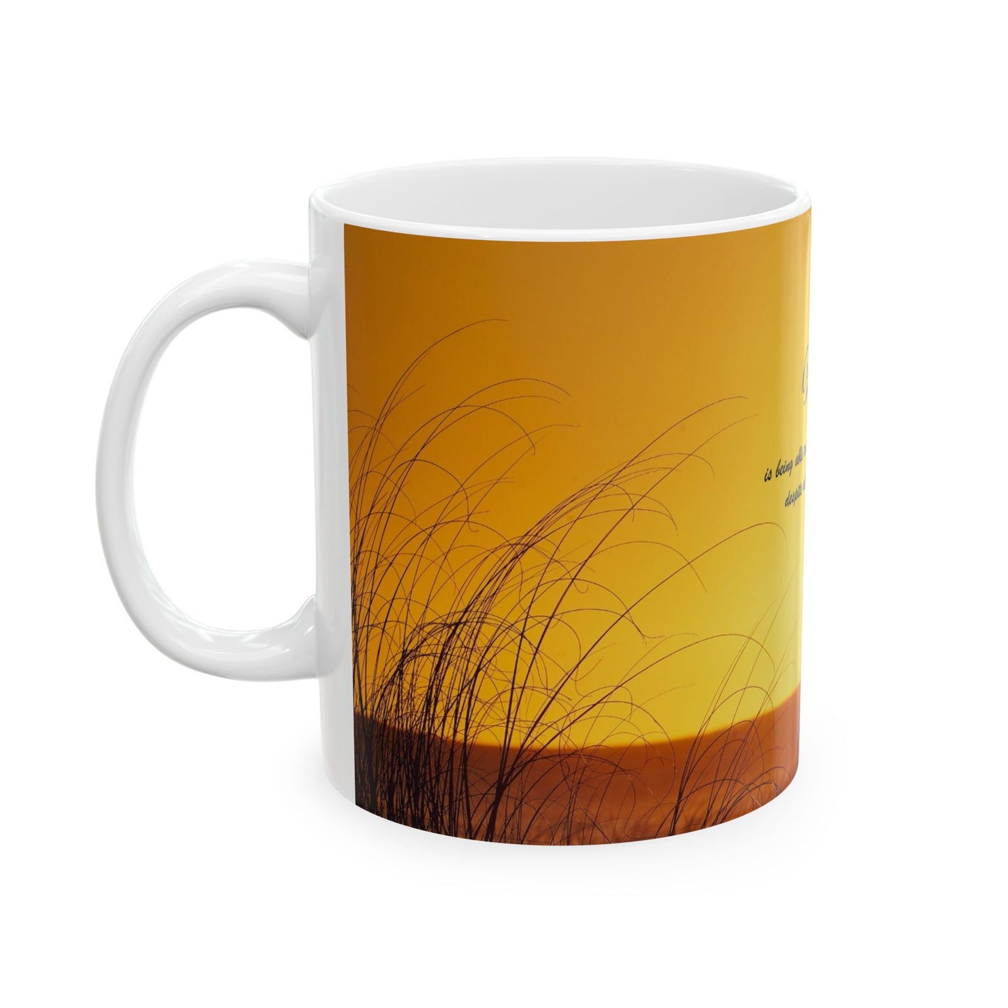 Hope Sunrise Ceramic Mug — Inspirational Quote Coffee Cup (11oz, 15oz)