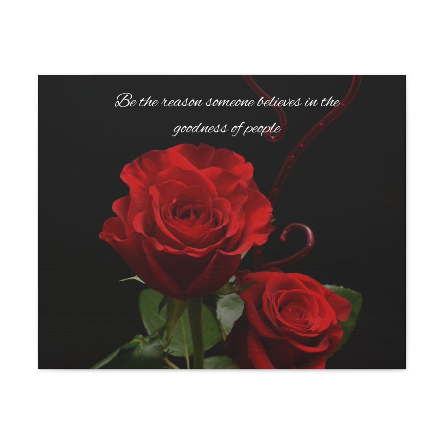 Elegant Rose Canvas Wall Art, Inspirational Decor, Gift for Home, Motivational Art, Floral Wall Decor, Romantic Gift