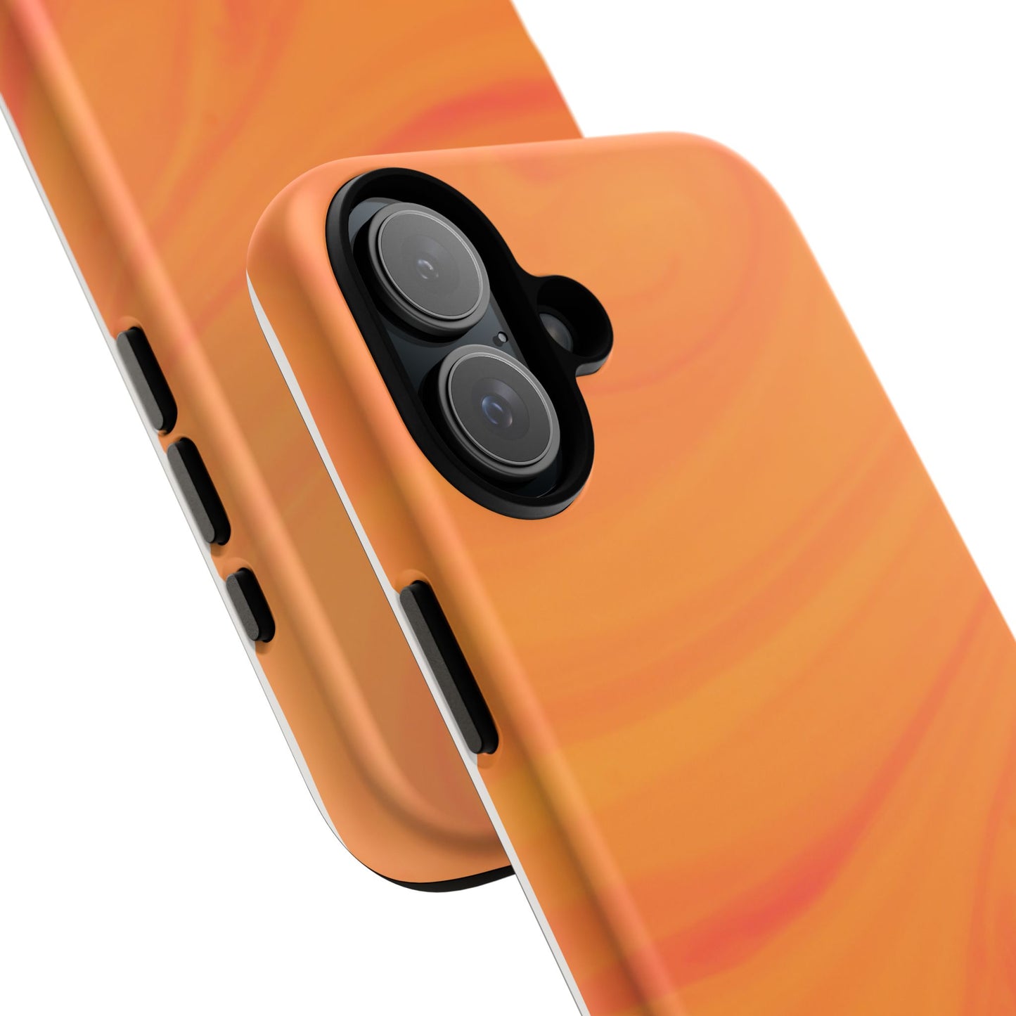 Tough Cases, Beautiful Orange Marble Design