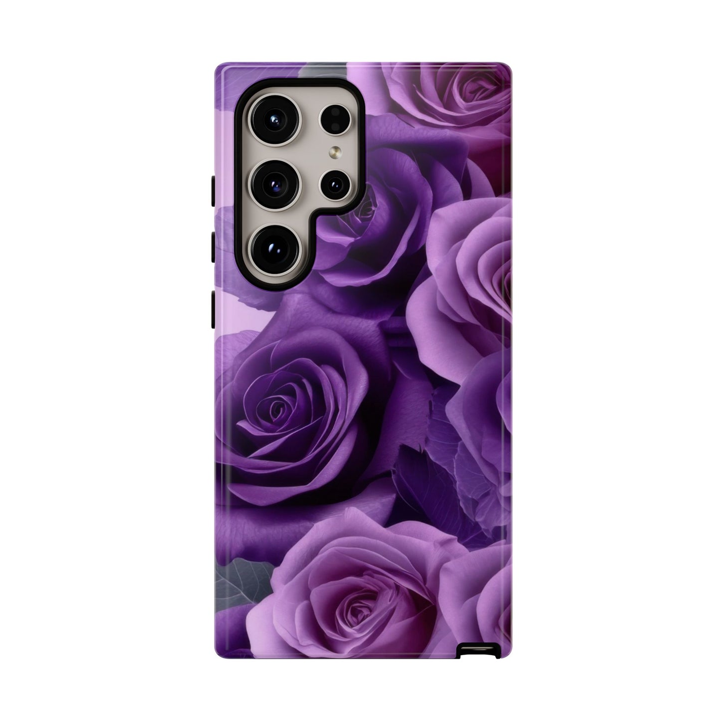 Tough Cases, Beautiful Purple Floral Design