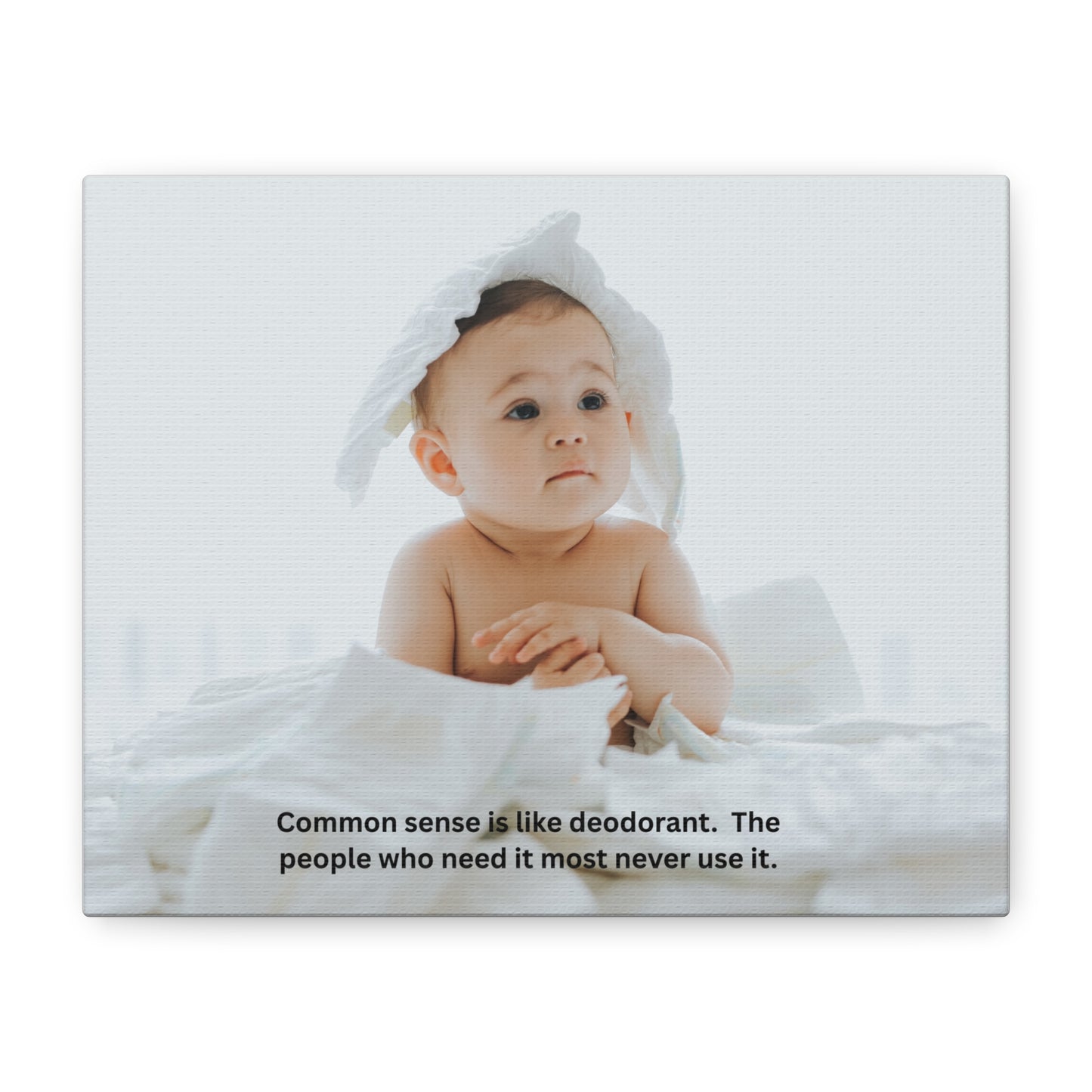 Humorous Canvas Wall Art, Funny Baby Quote Home Decor, Nursery Wall Decor, Gift for New Parents, Baby Shower Gift