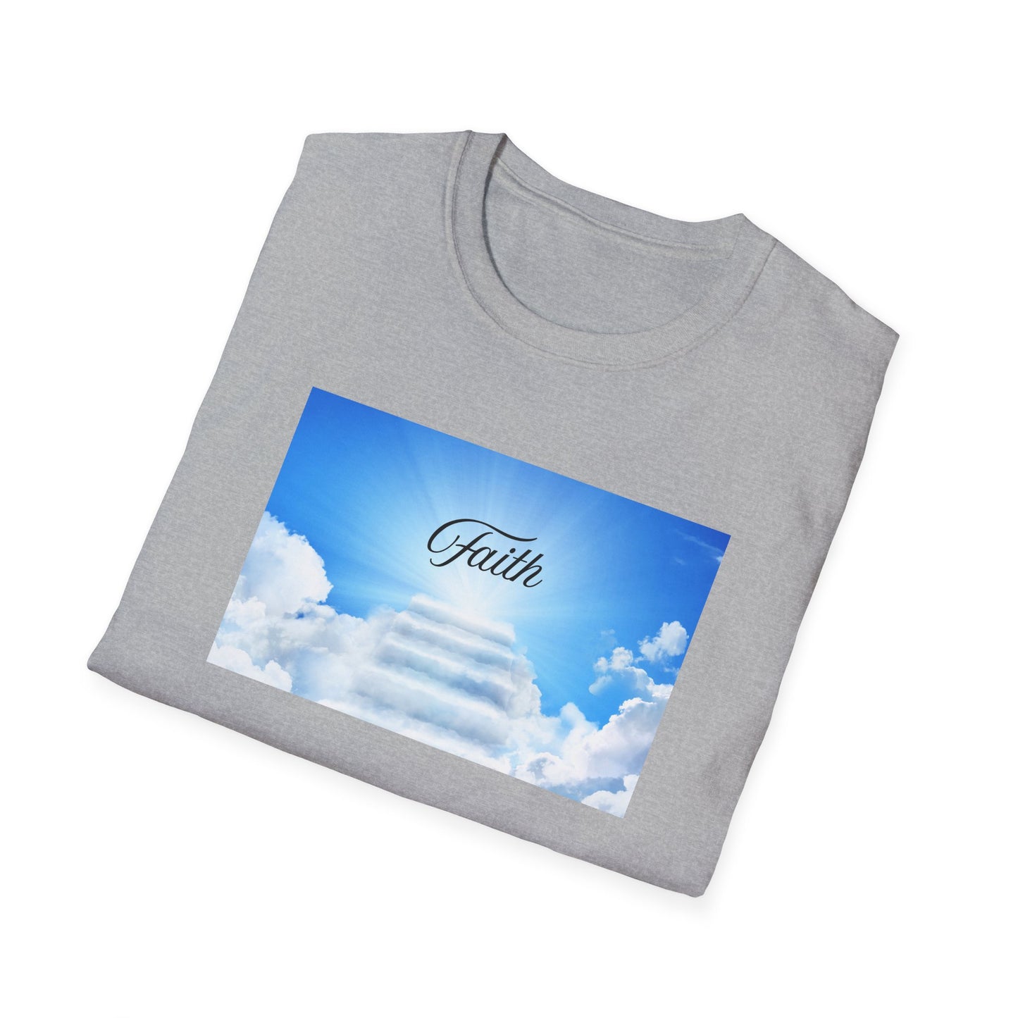 Faith-Inspired Softstyle T-Shirt, Inspirational Tee, Casual Wear, Gift for Believers, Spiritual Apparel, Everyday Comfort