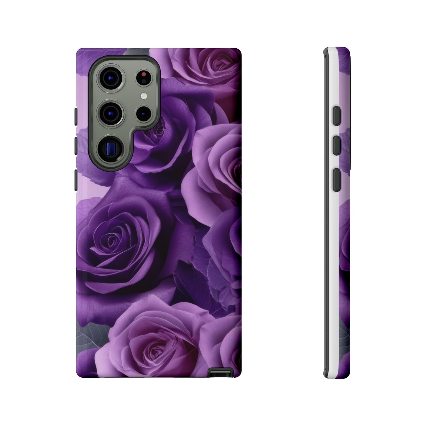Tough Cases, Beautiful Purple Floral Design