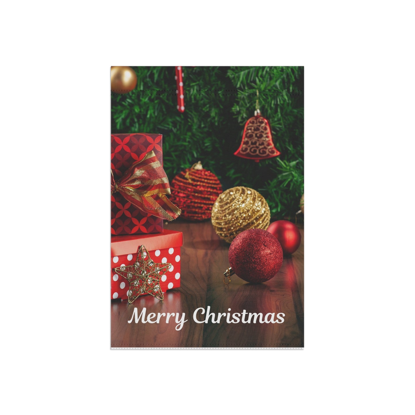 Christmas Garden Banner, Festive Yard Decor, Holiday Flag, Merry Christmas Sign, Outdoor Decoration, Seasonal Garden Flag