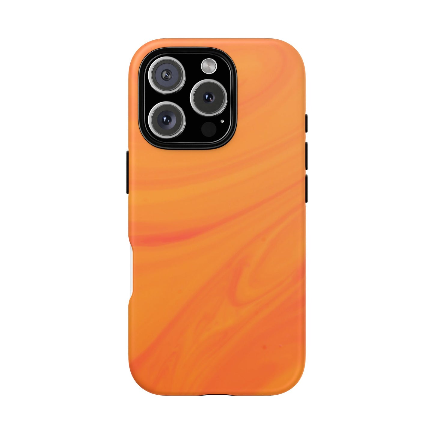 Tough Cases, Beautiful Orange Marble Design