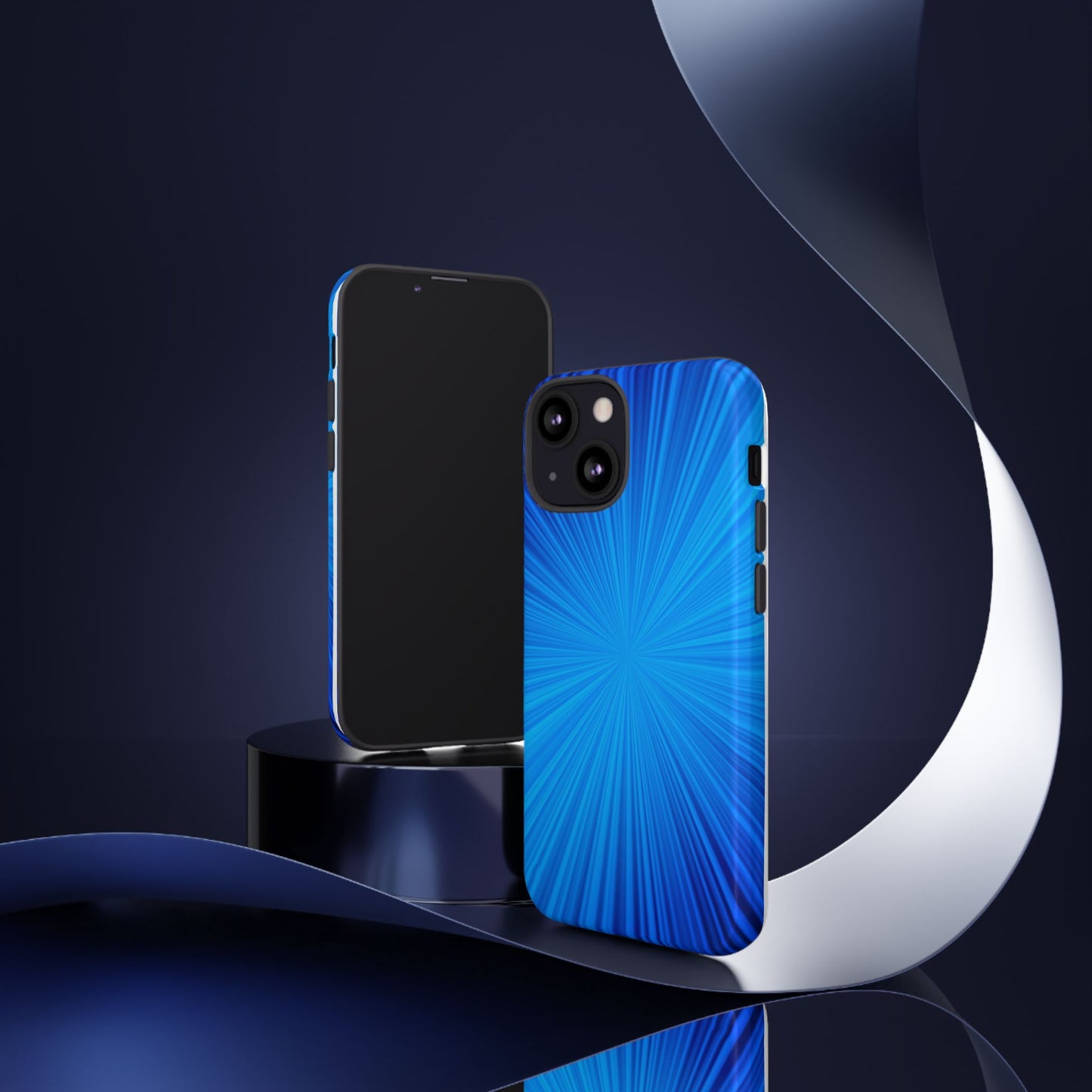 Tough Cases, Beautiful Blue Starburst Design