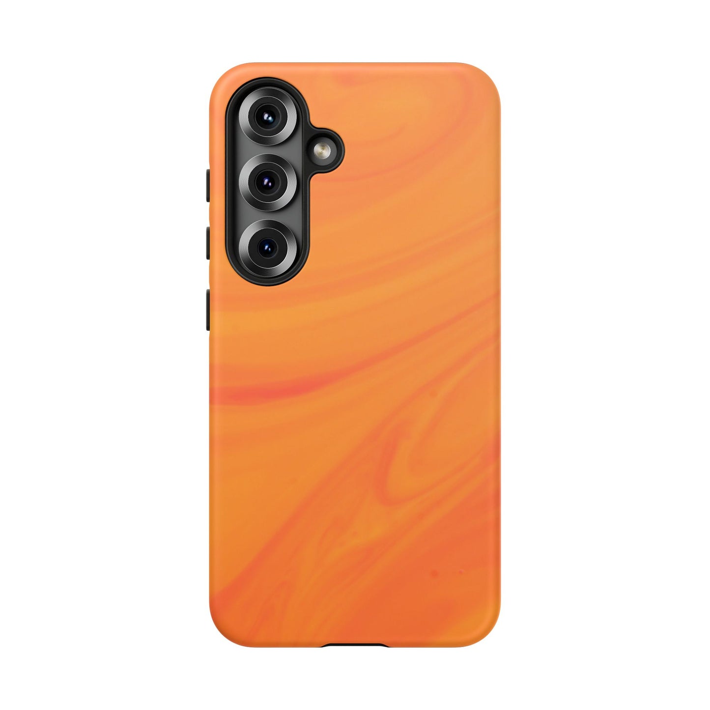 Tough Cases, Beautiful Orange Marble Design
