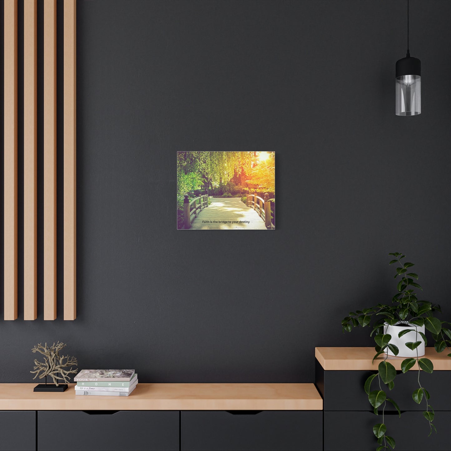 Inspirational Canvas Wall Art, Faith Is the Bridge to Your Destiny, Home Decor, Motivational Art, Living Room Decoration, Gift Idea